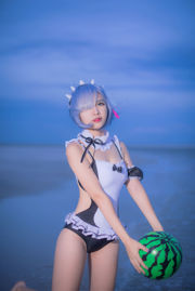 [ภาพคอสเพลย์] ชุดว่ายน้ำยอดนิยม Coser Nizo Nisa - Rem Swimsuit