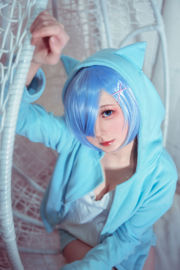 [Cosplay Photo] Anime blogger Xianyin sic - La vida de RE en otro mundo desde cero Pijama de gato Rem