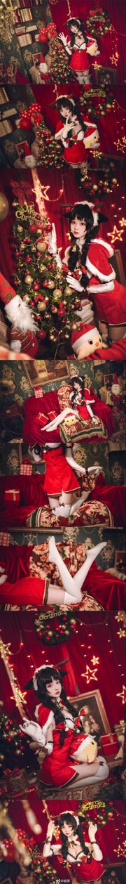 Beauté Weibo Coser Shima Aoi "Azur Lane, Big Tide, Rennes et cadeaux de Noël"