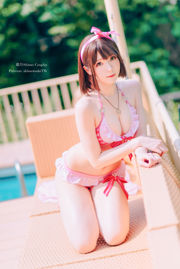 [COS Welfare] Weibo Girl Paper Cream Moon Shimo - Maillot de bain Kato Megumi